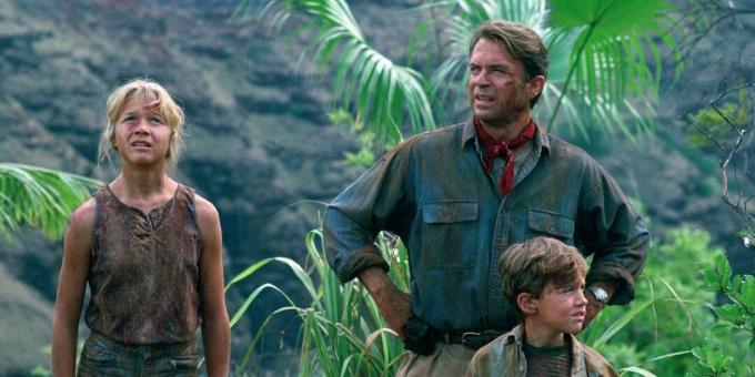 Une scène du film de la jungle "Jurassic Park"