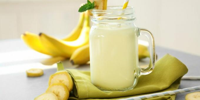 Milkshake à la banane et fromage à la crème