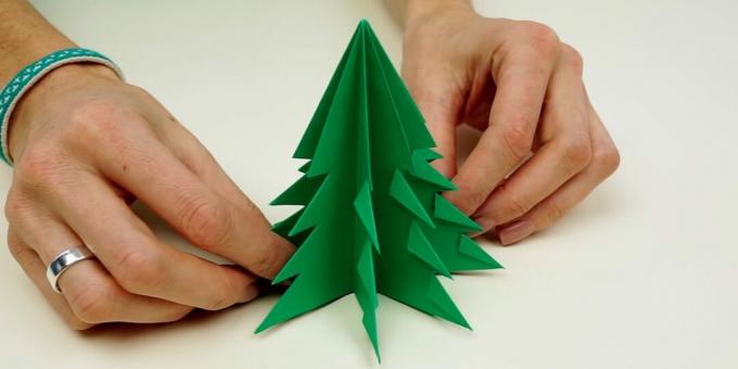 Comment faire un sapin de Noël en papier de vos propres mains