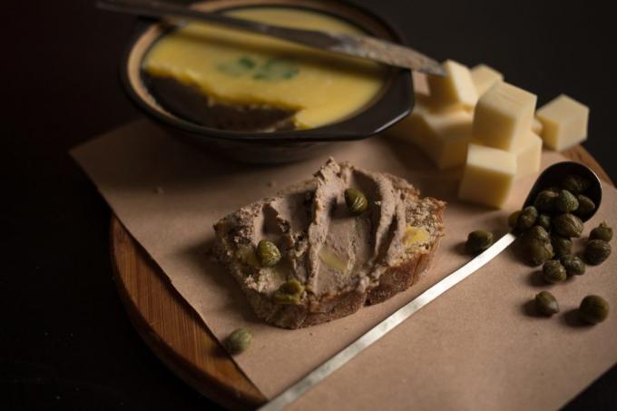 pâté de poulet: le plat fini