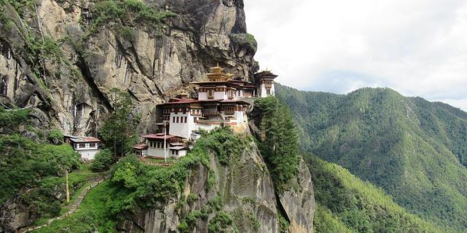 territoire asiatique attire toute connaissance de cause des touristes Taktshang, Bhoutan
