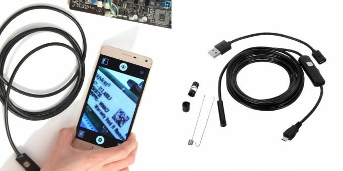 gadgets inhabituels: endoscope USB Kerui