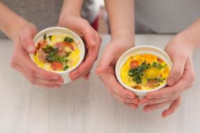 Petit-déjeuner sain, que vos enfants seront en mesure de faire cuire pendant 2 minutes