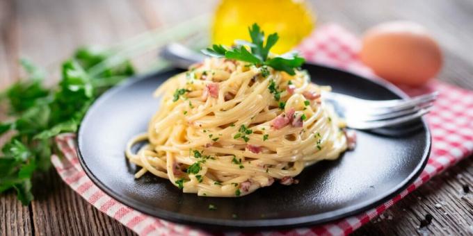 Pâtes carbonara classiques