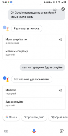 Google Now: Traduction