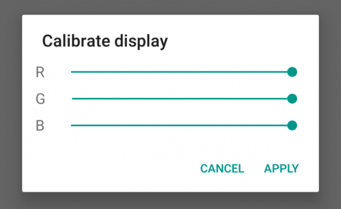 Android N. Calibrer Balance des couleurs