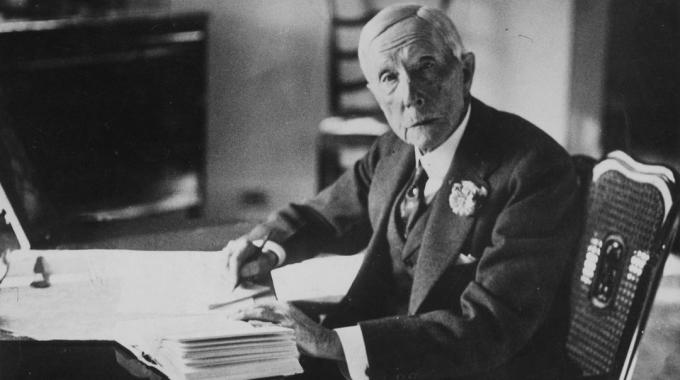 John D. Rockefeller au travail