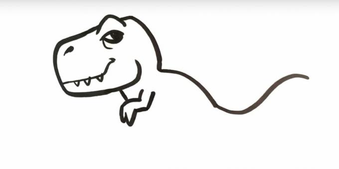 Comment dessiner un dinosaure: dessiner une patte