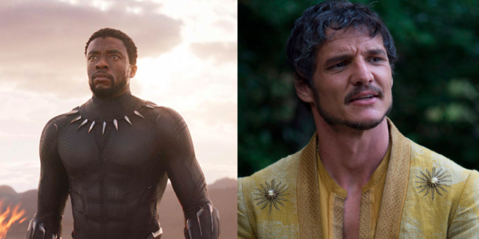 Comparer les personnages "The Avengers" et "Game of Thrones". Black Panther et Oberyn Martell