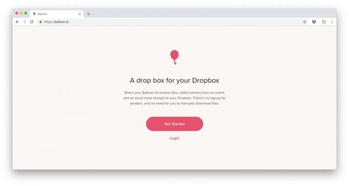 Façons de télécharger des fichiers sur Dropbox: fichiers via pagruzhayte Balloon.io