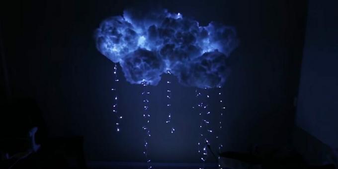 Comment faire une lampe nuage en coton