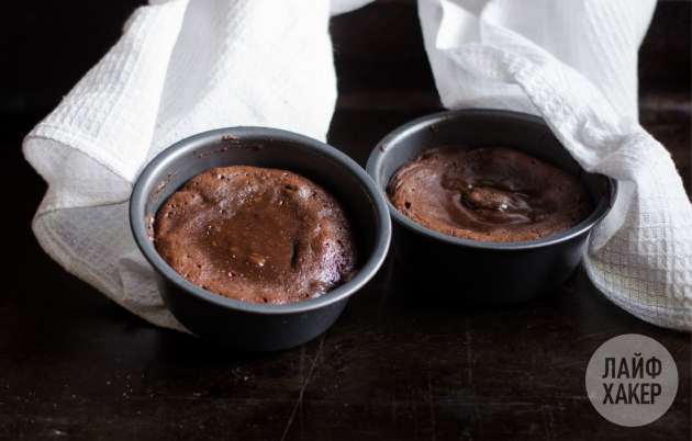 Fondant au chocolat: le gâteau doit rester liquide au centre