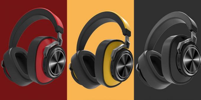 Casque sans fil bluedio Turbine T6S: à la vente sont les options avec accents rouges, jaune et noir