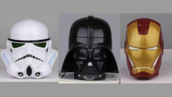 Les casques de tasses, Darth Vader, Iron Man