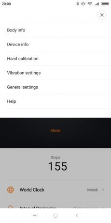 Xiaomi Mijia Smartwatch: Réglages