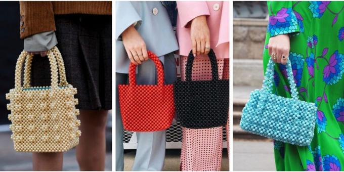 sacs à main Fashion 2018: Sac perlé