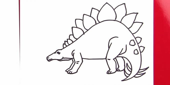Comment dessiner un stégosaure