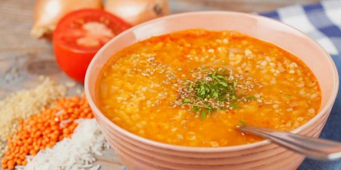 Ezogelin - Soupe turque au boulgour, riz et lentilles