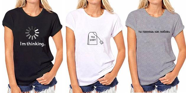 la mode féminine T-shirt avec AliExpress: T-shirt