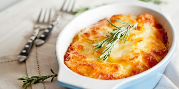 Casserole de pommes de terre au chou