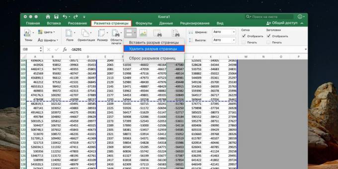 Comment supprimer un saut de page dans Excel