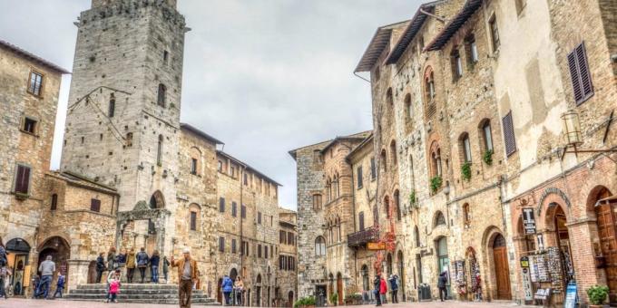 Où aller en Europe: Ville de San Gimignano, Italie