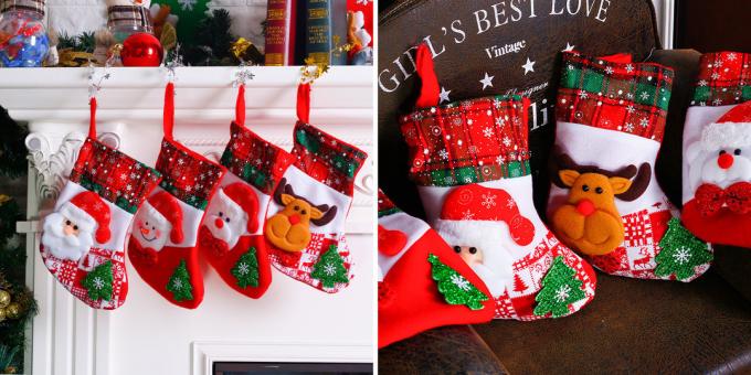 Décorations de Noël avec AliExpress: Chaussettes