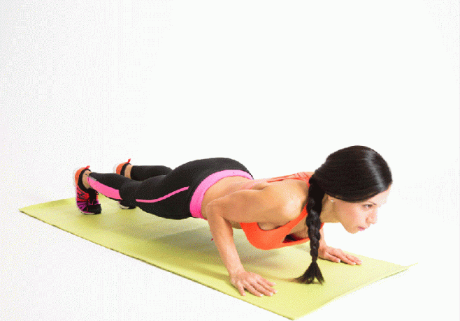 exercices pour la poitrine, push-ups