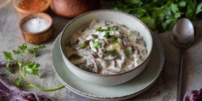 Rognons de boeuf à la crème sure