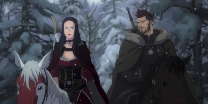 Cadre de l'anime " The Witcher: Nightmare of the Wolf"