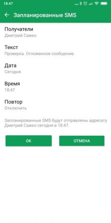 SMS Planification à Android: Chomp SMS