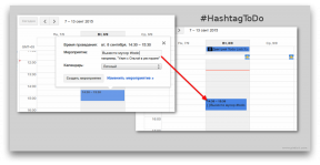 HashtagToDo fait Google Agenda dans la liste des tâches