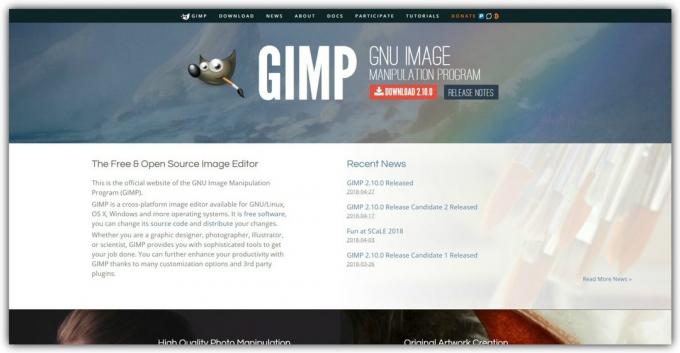 éditeur de trame libre: GIMP
