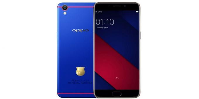 Smartphones OPPO: En 2017 OPPO OPPO a publié un modèle de marque R11 pour le club fans de "Barcelone"