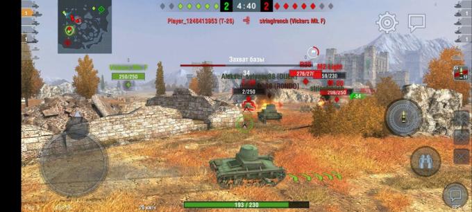 Capacités graphiques de Realme X3 Superzoom dans World of Tanks: Blitz